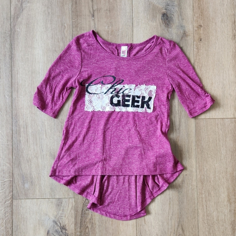 Beautees kids shirt, size medium, color pinkish/purple